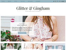 Tablet Screenshot of glitterandgingham.com